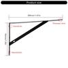 Industrial Strengths Steel Wall Brackets Black Coated Shelf For Heavy Items Secure Mounting Space and Residential Areas