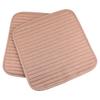 2 Pcs O SHI CAR Universal Square Front Seat Cushion Summer Artificial Linen Car seat-Cover Protection Pad for All Cars SUV