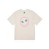 MLB New York Yankees T Shirts Unisex Cream White Crew Neck Thin Straight Fit 3ATSL6023-50CRS
