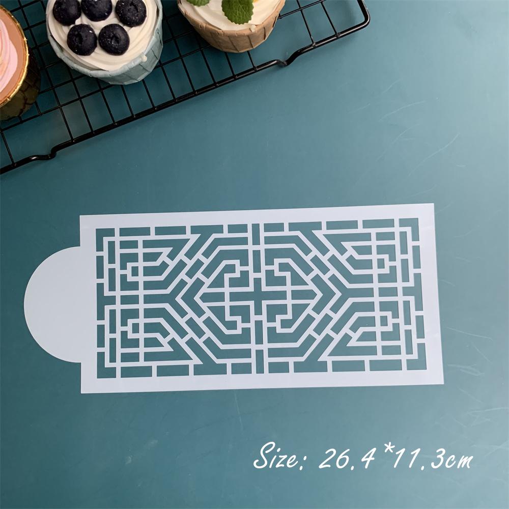 

Сетка для помадки, штампы для торта, трафареты, тиснение, инструмент для украшения, пластиковая распылительная форма, свадебное печенье, шоколадный рисунок, живопись