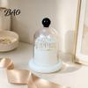 Desktop Toothpick Holder Dispenser with Clear Dome Lid, Modern Tooth Picks Storage Box Container, Kitchen Dining Table Jar Lid