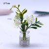 1:12 Dollhouse Miniature Simulation Vase 8 Styles Finished Flower  Miniature Dollhouse Decorations