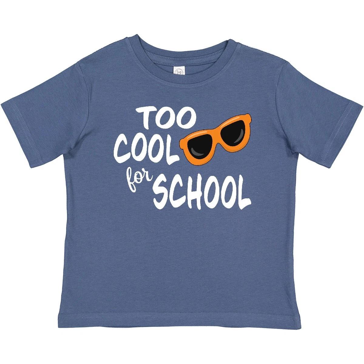 

Inktastic Too Cool For School Baby T-Shirt Summer Kids Break Vacation Sunglasses 100