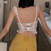 French Embroidery Lace Women's Bra Top Sweet Female Wedding White Bralette Vest Sexy Corset Bras Comfortable Intimates