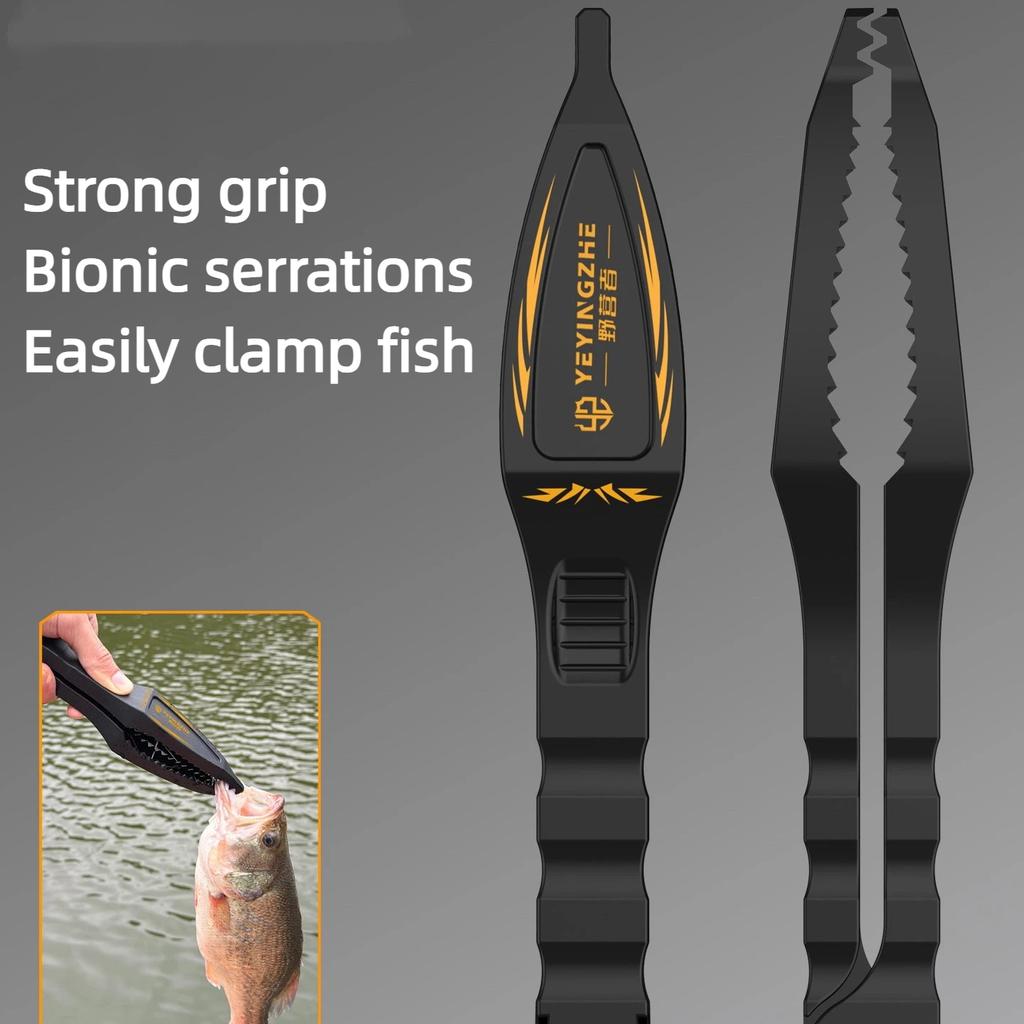 Fishing Grabber Floating Fish Gripper Catcher Scale Hook Clamp Mouth Pliers Lip Grip Tool Hook Extractor For Fishman
