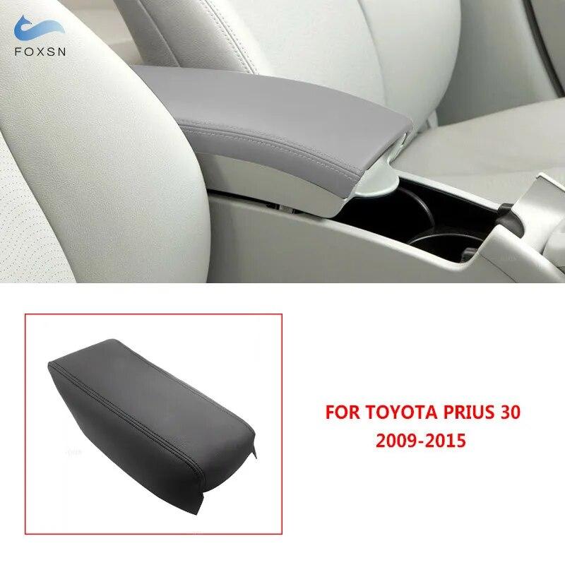 Husa de cotiera din piele moale pentru Toyota Prius 2004 - 2012 2013 2014 2015 Cotieră de control al centrului mașinii Husă de piele autocolantă