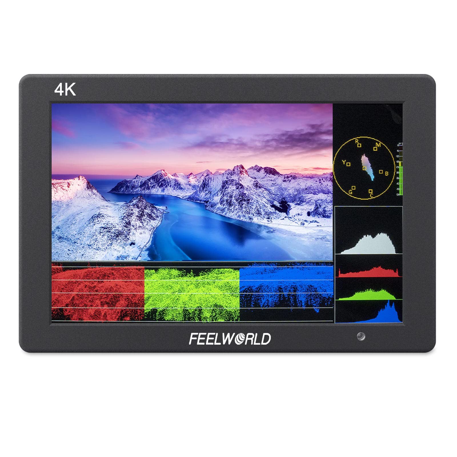 

FEELWORLD T7 Plus Camera Shooting Monitor 7 Inch IPS 4K HDMI Field Monitor Video Assist Full FHD1920x1200 DSLR Monitor with 3D LUT Waveform and Peak