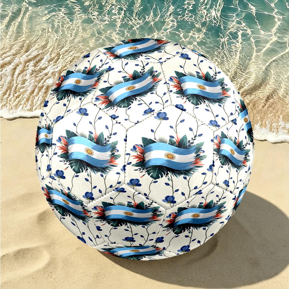 1 pallone da calcio Argentina Celebration Taglia 5, Adatto per partite di allenamento/allenamenti per tornei, Leggero e resistente gt70720