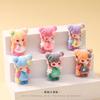 9pcs/Set Cute Bubble Blowing Girl Figure Toy Mini Figurine Desktop Decoration Model Ornaments Toys Boys Girls Christmas Gifts