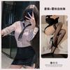 Sexy underwear, sexy white shirt, hip wrap, tight secretary uniform, perspective temptation, passion, free from teacher