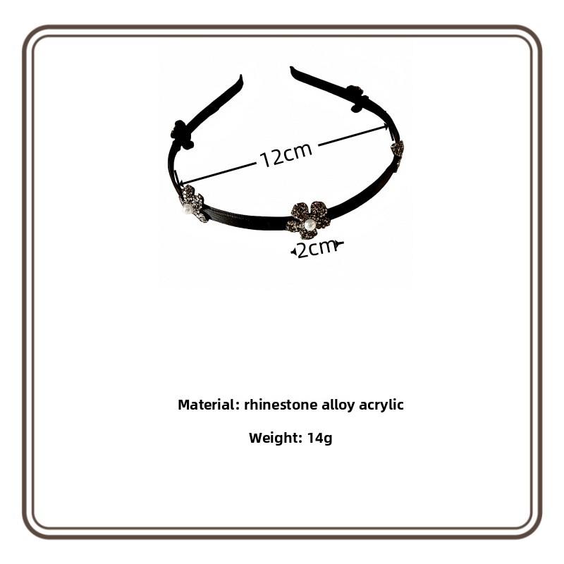 Sugar Flower Crystal Headband, Elegant Vintage Hairband for Women, Premium Hair Clip