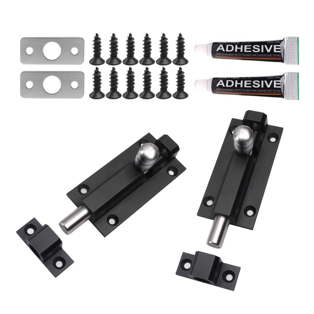 Stainless Steel Mount Door Bolt Rusts Proof Heavy Type Cabinet Latches For Outdoor Security Easy Installation