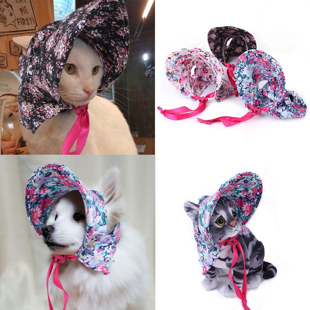 

Soft Cute Cosplay Playful Dress Up Hat Sun Hat Pet Floral Hat Retro
