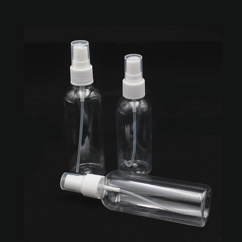 1X gjennomsiktige tomme sprayflasker Plast gjenfyllbar beholder tomme beholdere