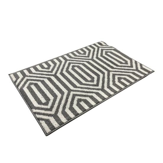 

Коврик для входной двери в геометрическом стиле, водопоглощающий коврик с низким профилем, коврик для крыльца патио, коврик для прихожей 50x80cm C