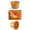 Suzapiw Footbath Barrel, Bath Footbath Barrel, Wooden Barrel with High Rounded Rim, Footbath Basin, Home Bath Barrel, Thick Footbath Barrel, Wooden Fo