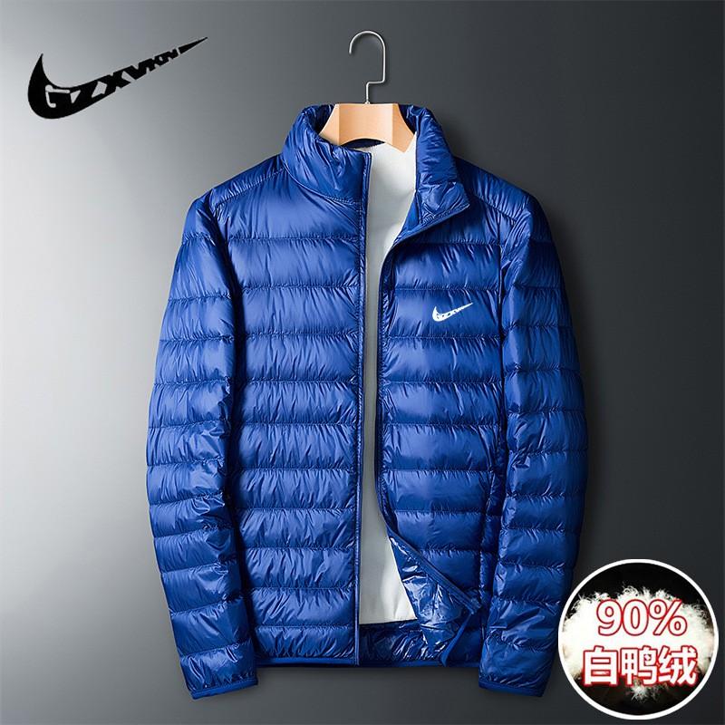 Mens Lightweight Hooded Down Jacket Short