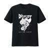 Disrupt Rid The Cancer T Shirt for Men Bold Black and White Design Perfect Rock Fans Vintage Washed Stretched Breathable