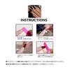 Nail Tips Black Long False Nails Gal Korean Cute Mine Type Handmade Black Simple Kogal Almond (Black 2, Long)