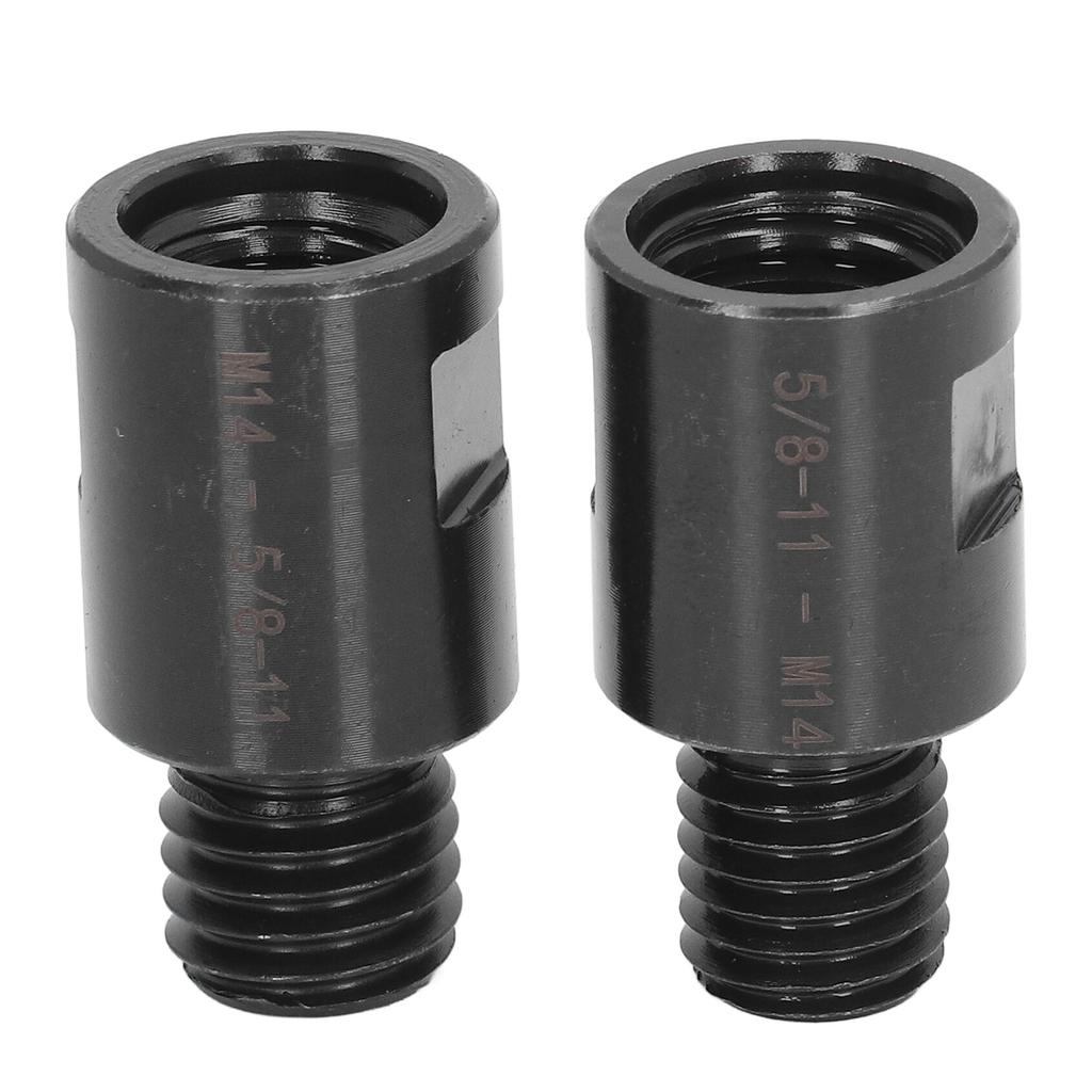 2Pcs Thread Adapter Thread Conversion Adapter 5 8in to M14 M14 to 5 8in for Lathe Drill