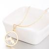 Stainless Steel Three-Color Mountain Peak Hollow Valley Women's Necklace