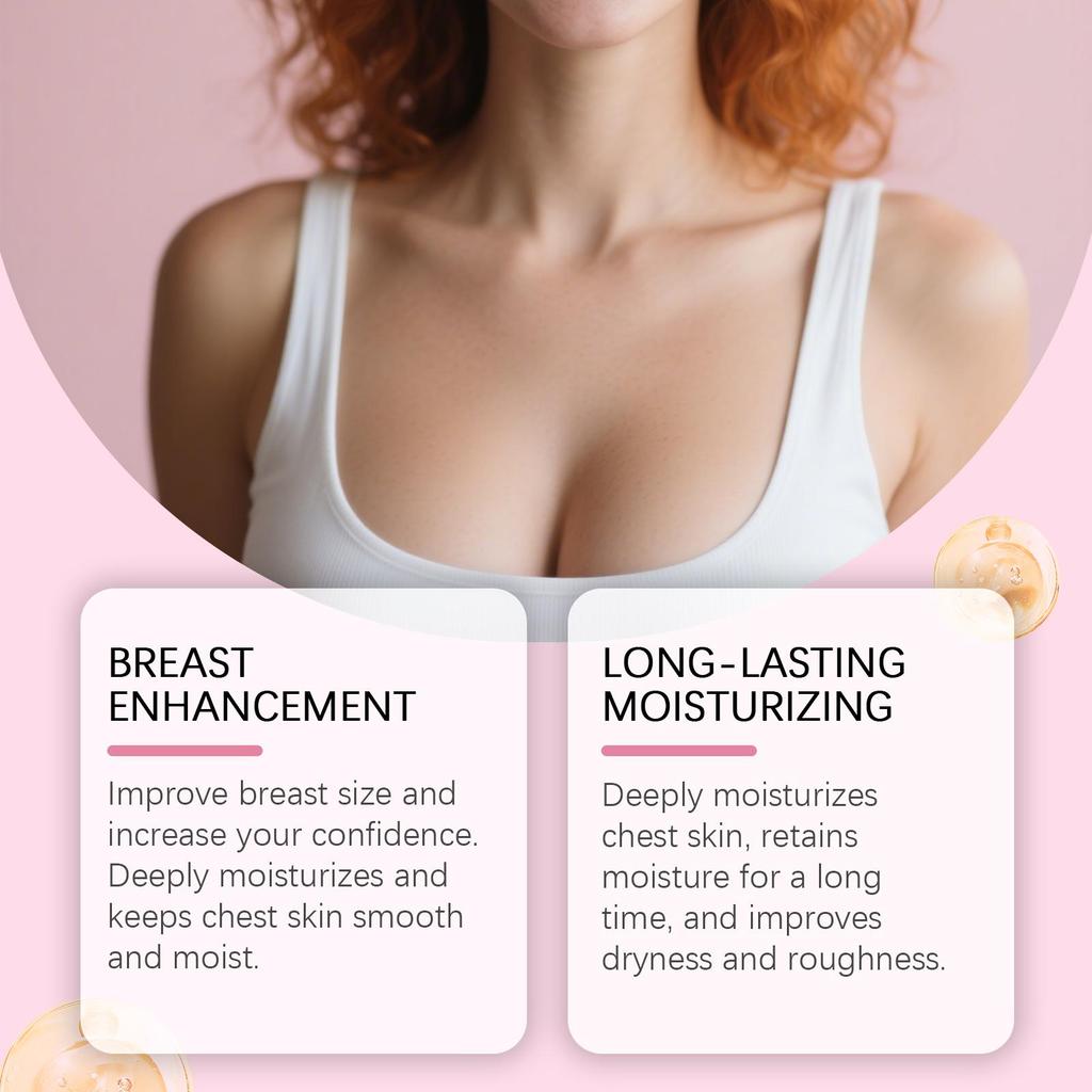 OceAura Breast Growth Oil Turmeric Lifts Chest Tighten Skin Firming Massage Deep Nourishment Breast Enlargement Oil for Women
