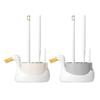 Soft Rubber Brush Head Wall-Mounted Toilet Brush Quick Drainage Toilet Cleaner  Bathroom Cleaning