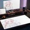 Anime Niedliche Engelsmädchen Mauspads Laptop Gaming Erweiterte Schreibtischunterlage PC Kawaii Gamer Schrank Mauspads XXL Tastaturteppich Rosa Teppich