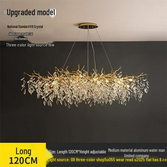 Luxurious K9 Crystal Branch Chandelier: Elegant Lighting for Living Rooms, Bedrooms, or Restaurants