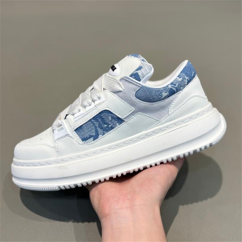 

European new trendy color matching dad shoes summer breathable sports and leisure board shoes bjd 38