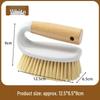 Wooden Handle Stiff Bristle Gap and Floor Cleaning Brush for Kitchen, Laundry, and Bathroom