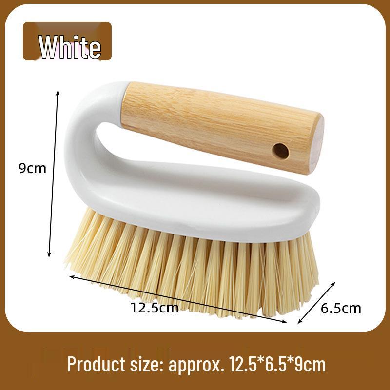 Wooden Handle Stiff Bristle Gap and Floor Cleaning Brush for Kitchen, Laundry, and Bathroom