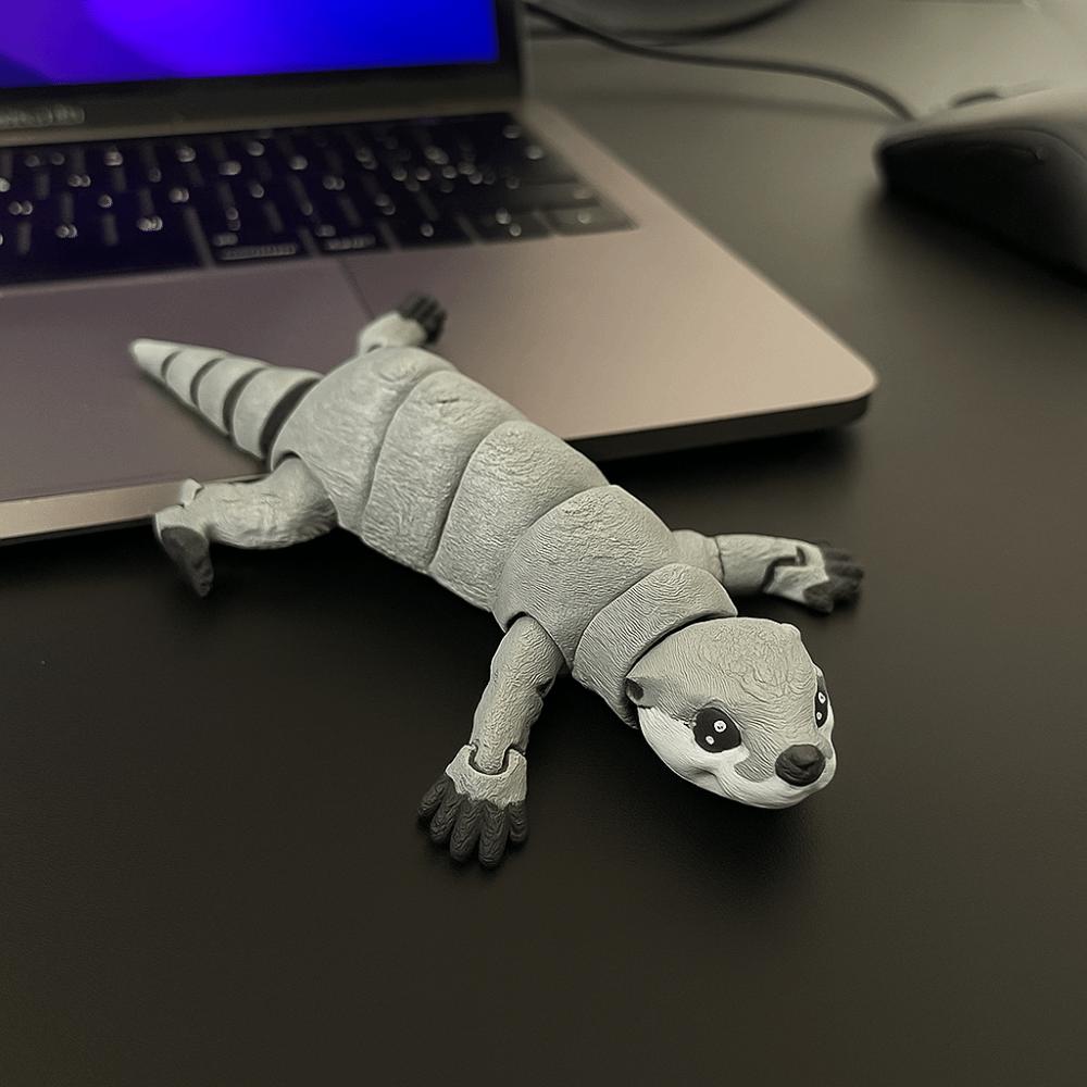 Creative Design 3D Printed Otter Cute Style Movable PLA Otter Model Toy PLA Multi-jointed Mini Otter Doll Children's Play