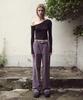 ETMON Waist Belt Corduroy Pants, Purple
