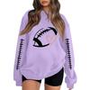 Unisex Lightweight Long Sleeve Neck Pullover Printed Sweatshirt