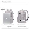 Unisex Expandable Travel Backpack with Large Capacity and Laptop Compartment