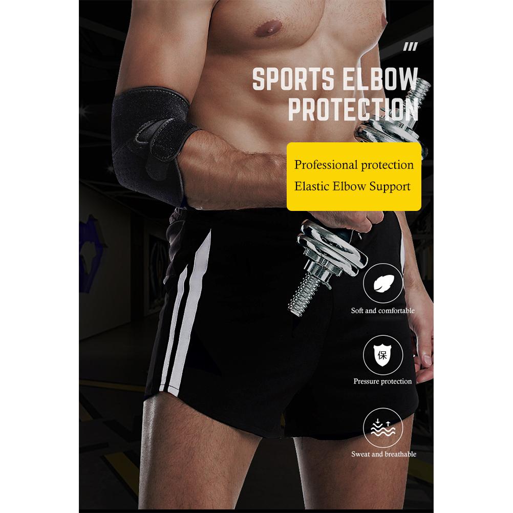 Verstellbare Ellbogenbandage Atmungsaktive Ellbogenstütze für Sport Laufen Tennis Basketball