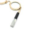 Antique Style Dual Viewer Magnifying Glass With Gold Finish