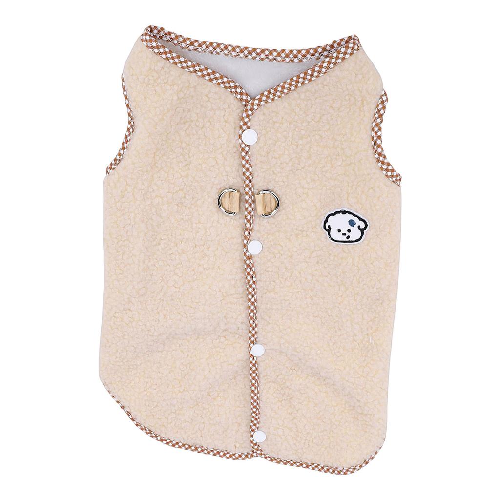 Dog Winter Jacket Wind Proof Soft Comfortable Warm Fleece Vest Dog Sweater for Home Outdoor
