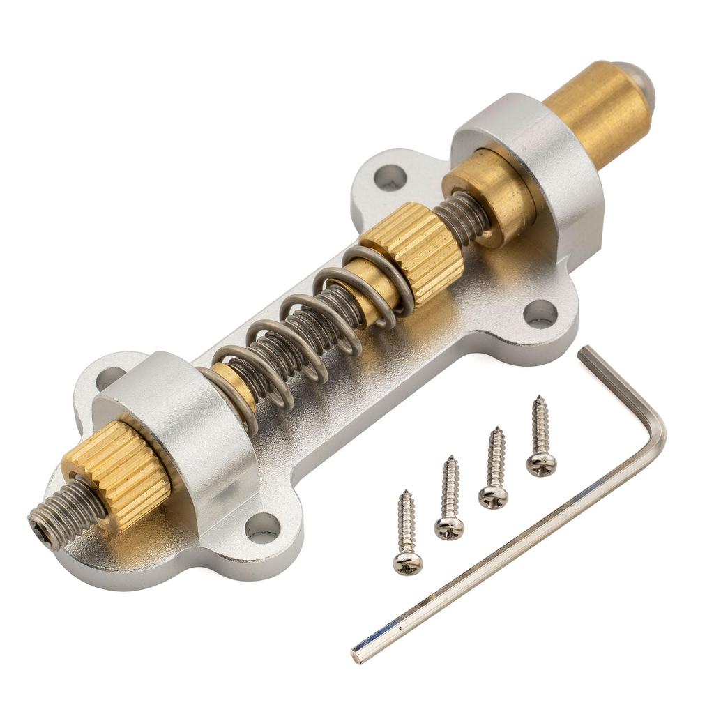 Musiclily Ultra Colorful Series Tremolo Stopper Bridge Stabilizer for Electric Guitar Tremolo Silver Unit,