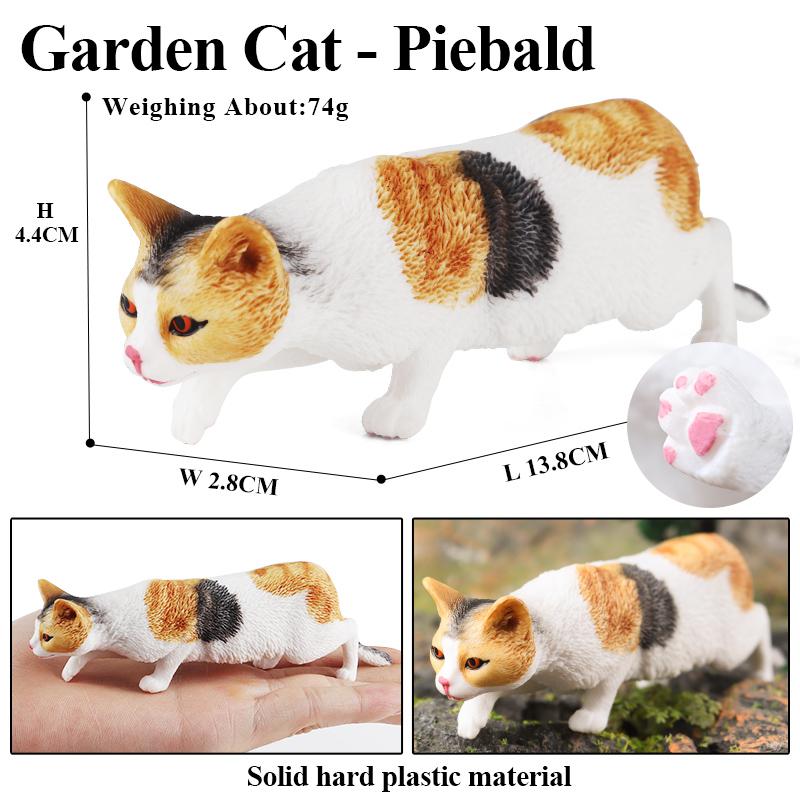 Oenux Drzewko dla kota Kociak Bobtail Syjamski Sfinks Ragdoll Model Figurka Akcji Figurka Urocza Dekoracja Zwierzę Dzieci Zabawka Prezent
