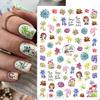 Nail Art Stickers Valentine's Day Romantic Balloon Love Rose English Adhesive Nail Stickers