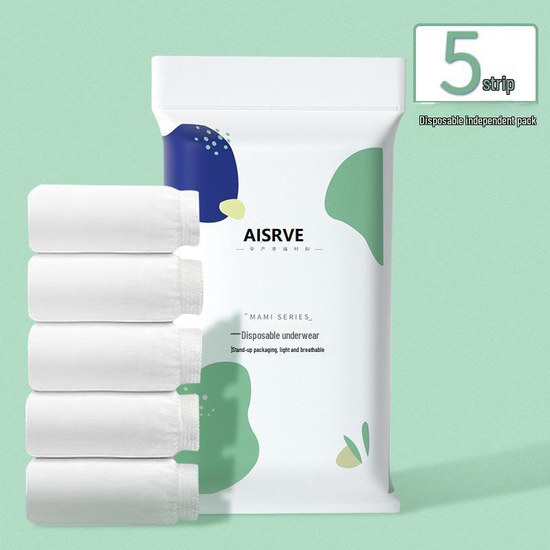 

Женское одноразовое хлопковое нижнее белье: Для беременных и послеродовых периодов, идеально подходит для путешествий, прост в уходе, для ежедневного использования. L [90-105 lbs]