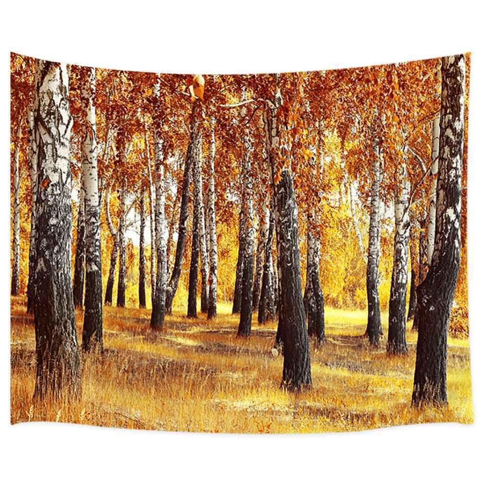 Tapestry nature autumn forest wall hanging 75x100