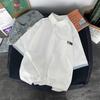 Casual Shirts Men Patchwork Fake-two Pieces Plus Size 3XL Harajuku Korean Fashion Loose Straight Baggy Handsome High Street Chic