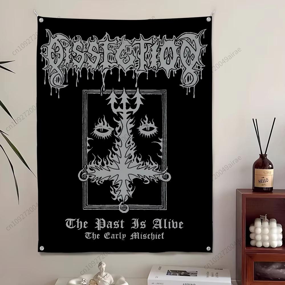 

Death DDissection Metal Flag Wall Tapestry Bedroom Living Room Garden Outdoor Festival Decoration Background Cloth Party Banner 74x94cm(29x37in)