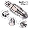 Stainless Steel High-Pressure Nozzle for Sewer and Pipe Cleaning, Car Wash, with Quick Connector