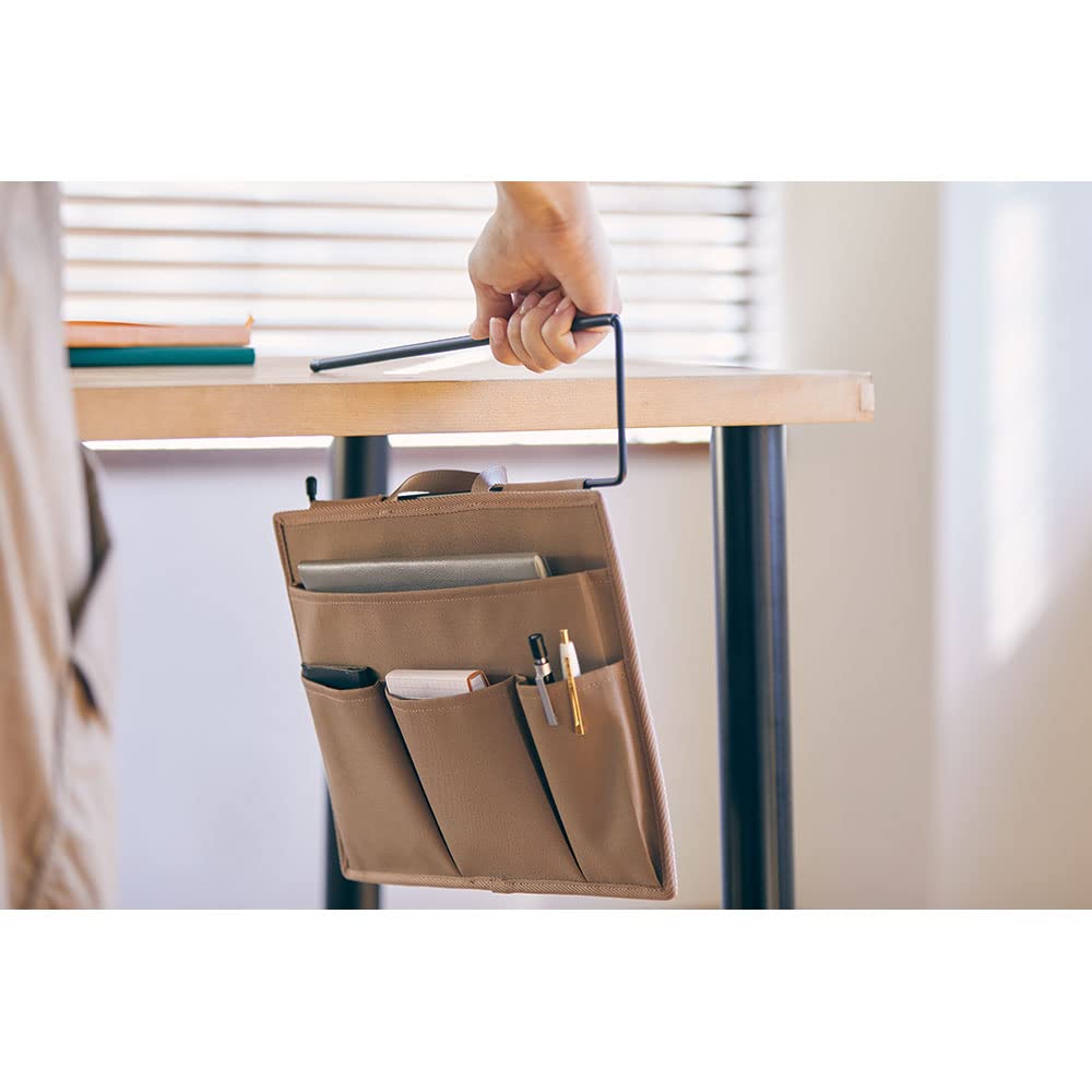 King Jim Storage Hanging Organizer, Bag-in-Bag, Horizontal, Black, New Basic HOZ200 Black