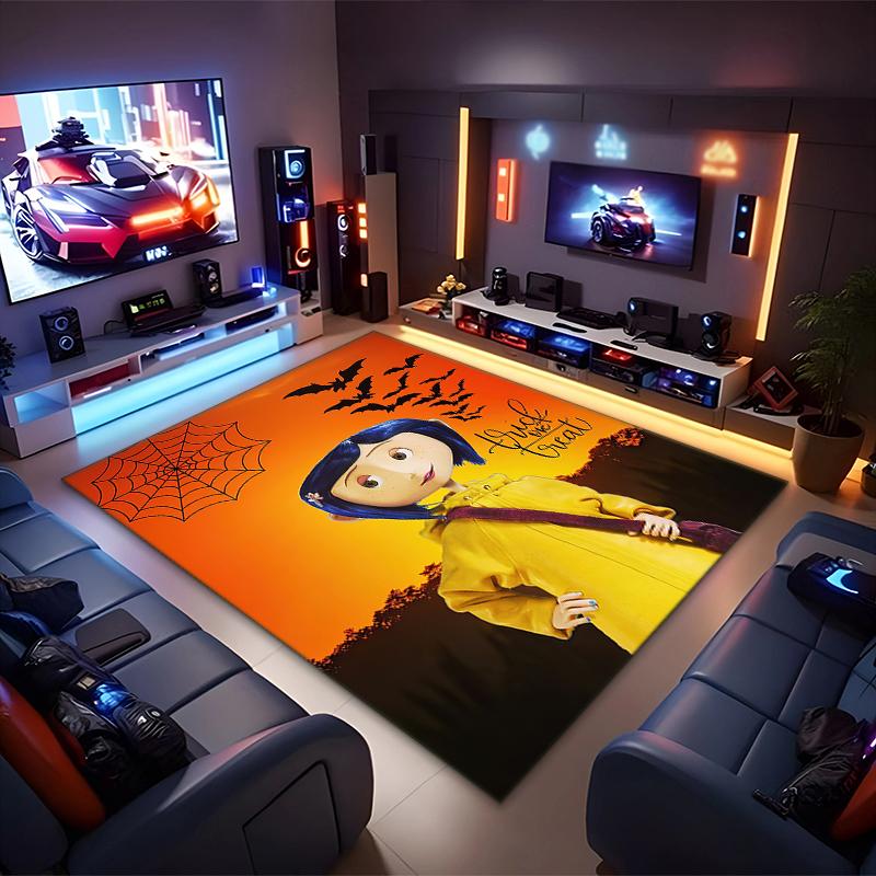 1PC Coraline Rug - home decoration Carpet For Living Room Bedroom Flooring Computer Chair Area Rug