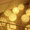 Xiaomi 10/20 LEDS Cotton Ball Garlands Fairy Lights String Battery Power Christmas Outdoor Navidad Garden Bedroom Wedding Decoration
